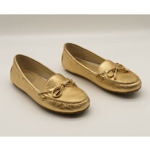 Michael Kors Daisy Moccasins - Leather - Pale Gold Metallic - US 5M